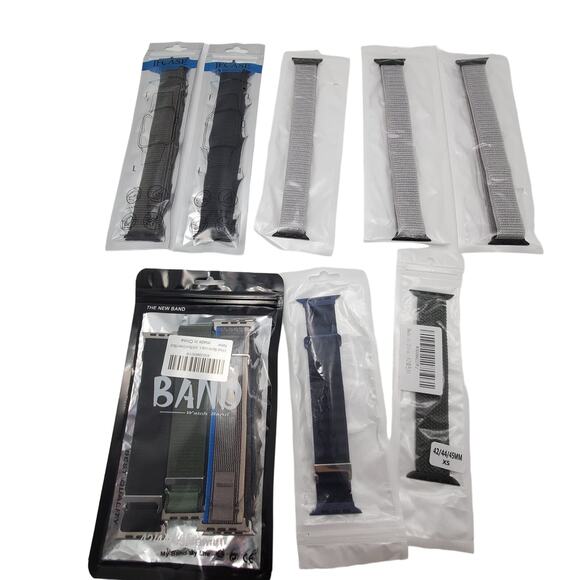 Lot of 10 Sport Watch Bands 42/44/45 mm Variety Mixed - Picture 1 of 11